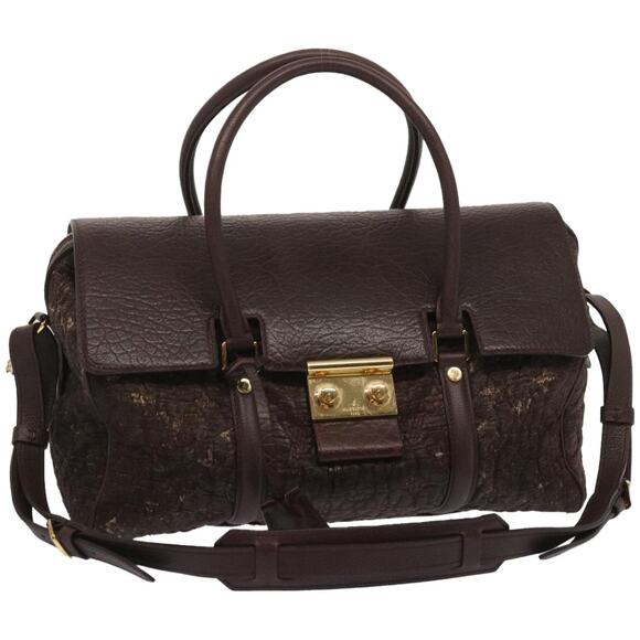 LOUIS VUITTON Monogram Volupte Psyche Hand Bag Bordeaux M93475 - Picture 1 of 16